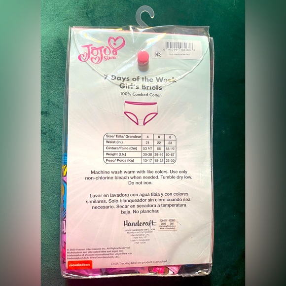 Underwear JoJo Siwa 7 pair NWT - Picture 2 of 2